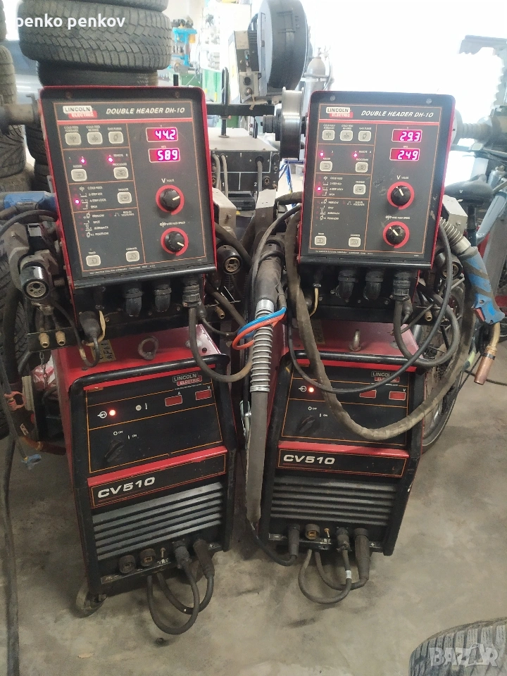 2 броя Lincoln CV510 500 Амперови MIG/MAG с водно охлаждане цена за 2, снимка 1