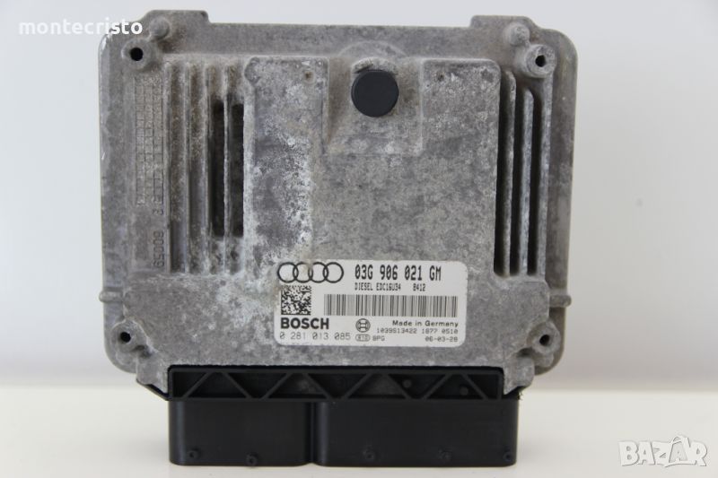 Моторен компютър Audi A3 8P / 03G 906 021 GM / 03G906021GM / 0 281 013 085 / 0281013085 EDC16U34, снимка 1