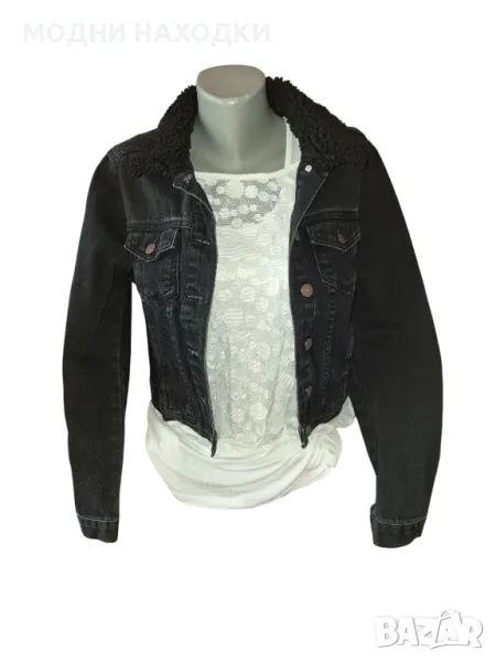 Черно,Късо, Дънково Яке, снимка 1