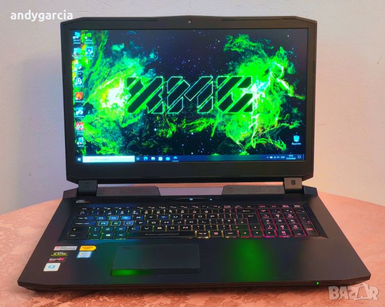 GTX 1080 8GB 190W/Core i7-8700K/17.3 G-SYNC 144Hz IPS/32GB RAM/512GB SSD NVMe/Schenker XMG Ultra 17, снимка 1