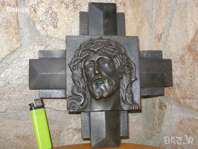 Бронзов Кръст Икона Исус, снимка 11 - Антикварни и старинни предмети - 53589473