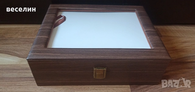 Луксозна кутия за 10 часовника от еко кожа, снимка 2 - Мъжки - 53228525