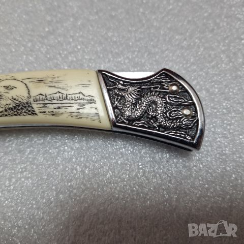 Колекционерски сгъваем джобен нож "Американски орел", снимка 4 - Ножове - 45994612