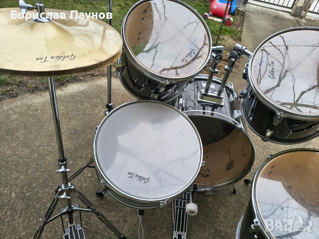 Комплект барабани "Golden ton", снимка 11 - Ударни инструменти - 54274898