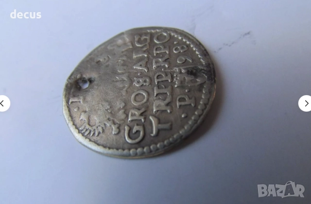 Полска сребърна монета Сигизмунд 1598 г, снимка 6 - Нумизматика и бонистика - 51464099