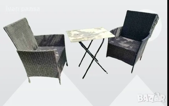 Сгъваема маса за градина/балкон ПДЧ и Масив дърво - Айви мебел, снимка 3 - Маси - 47021192