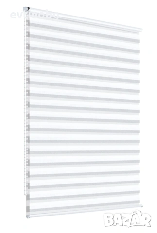 Щори ECD  Ролетни, Текстилни, Двойни, Без пробиване, Включен монтажен материал, Бял,Сив ,Бежов, снимка 3 - Щори - 53896790