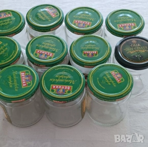 11 броя малки буркани 270 мл