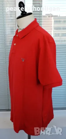 Gant Mens Red Short Sleeve Cotton Pique Casual Polo Cotton T-Shirt Size XL, снимка 11 - Тениски - 50326635