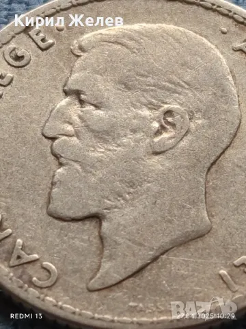 Сребърна монета 1 лея 1910г. Кралство Румъния Карол първи 40417, снимка 7 - Нумизматика и бонистика - 50051882