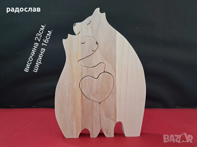дървени мечета ръчна изработка