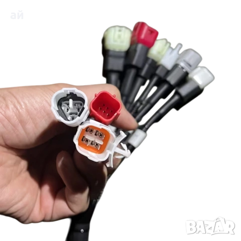 OBD2 1 към 9 мулти мотоциклетен диагностичен кабел, снимка 3 - Аксесоари и консумативи - 53355562