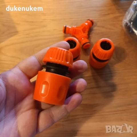 Комплект от 2 градински пистолети с 8 режима на водна струя, с конектори за маркуч, снимка 11 - Градински инструменти - 52373532