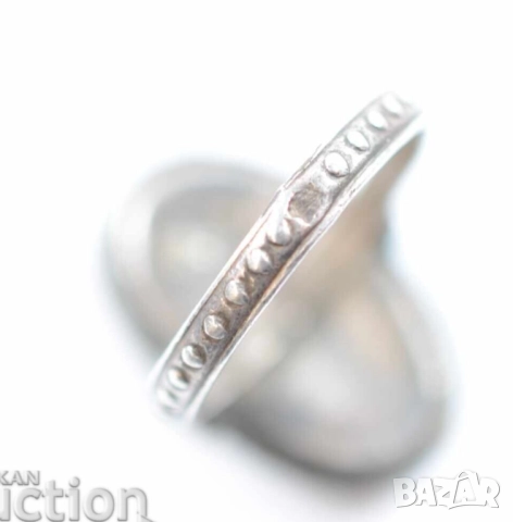 Старинен сребърен пръстен Царство България. 19 мм, снимка 3 - Пръстени - 52542701