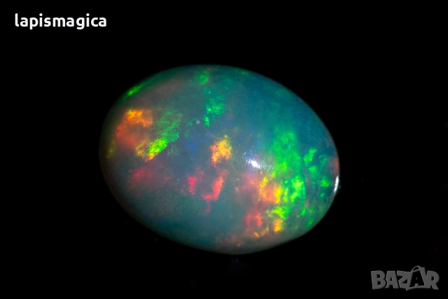 Етиопски опал 1.02ct 9x7mm овален кабошон