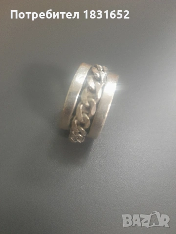 Мъжки сребърен пръстен, снимка 4 - Пръстени - 54240340