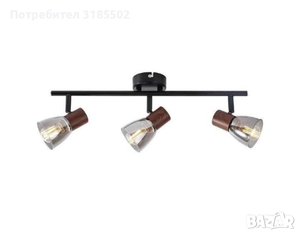 Спот  Pluto, E14, 1 max 40W, с ключ, класически стил, снимка 7 - Лампи за таван - 51446124