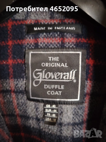 Оригинално дамко вълнено палто Gloverall с качулка, снимка 4 - Палта, манта - 53558008