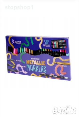 Metallic Markers Комплект маркери CARDSPLITTER, 24бр., снимка 2 - Рисуване и оцветяване - 53283395