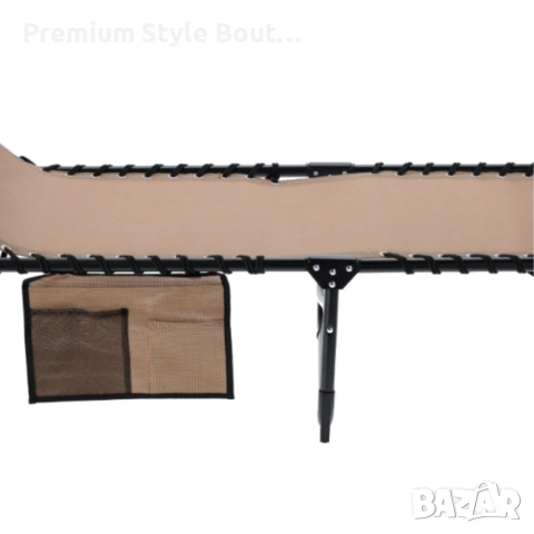 Сгъваем градински шезлонг - легло с джоб - пълен релакс и комфорт, снимка 13 - Други стоки за дома - 53837888