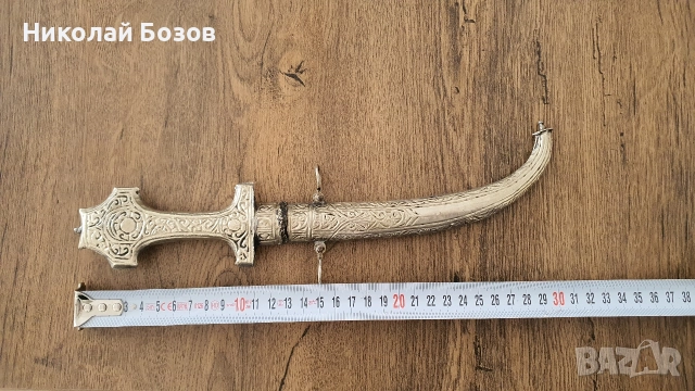 Ханджар – средата на 19 век – сребърен, снимка 7 - Колекции - 52911886