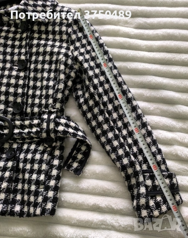 Елегантно късо палто/манто, снимка 4 - Якета - 53483622