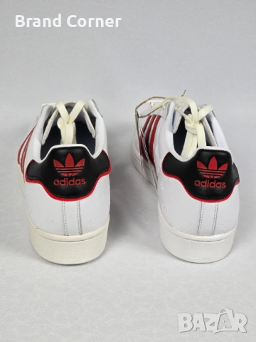 Чисто нови Adidas Superstar – Лимитирана серия (Бяло/Червено) с етикети, снимка 3 - Маратонки - 54288188