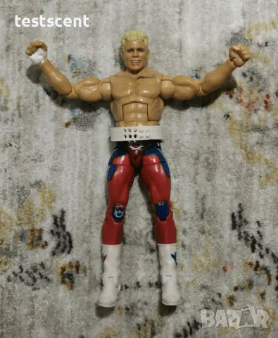 Екшън фигура WWE Cody Rhodes The American Nightmare Коуди Роудс Mattel Elite Red играчка figure, снимка 3 - Колекции - 48430011