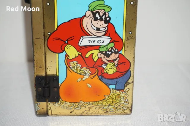 Vintage Стара Метална Кутия За Бонбони Nestle Disney Uncle Scrooge 1990г, снимка 6 - Антикварни и старинни предмети - 47634342