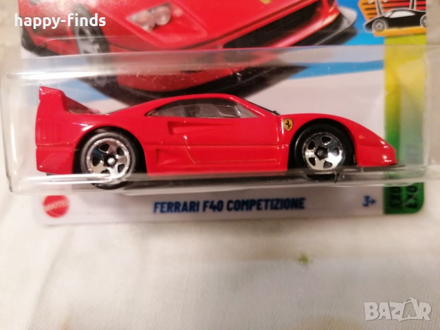 Hot Wheels  Ferrari F40 Competizione Ferrari 365 GTB4 Competizione, снимка 4 - Колекции - 52497095
