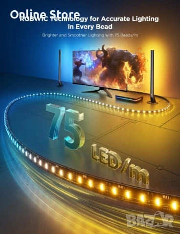 Govee HDMI 2.1 Sync Box Kit 2 AI – Sync Box с LED ленти, 8K/60Hz, 4K/144Hz, снимка 3 - Друга електроника - 54169935