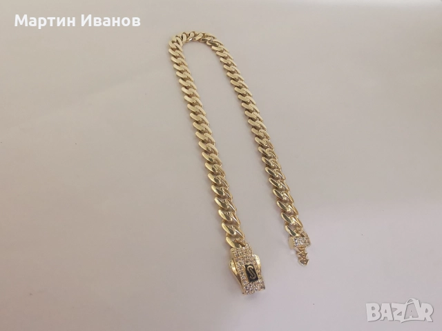 Златна гривна Монако панцер 