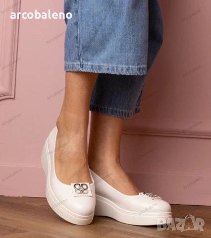 Дамски обувки на платформа с циркониева декорация Patos, 2цвята , снимка 8 - Дамски ежедневни обувки - 51251885