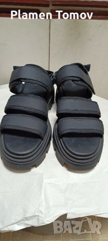 мъжки кожени сандали на Zara , снимка 5 - Мъжки сандали - 46322673