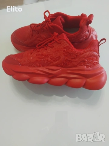 Червени нови маратонки .Стелка 26 см, снимка 4 - Маратонки - 53262404