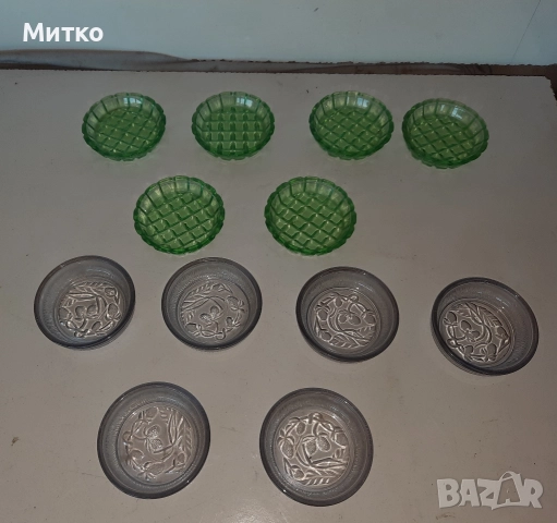 Малки стъклени комплекти за сладко, снимка 2 - Други - 52860638