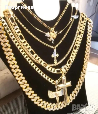   синджир със златно покритие , снимка 3 - Колиета, медальони, синджири - 52071159