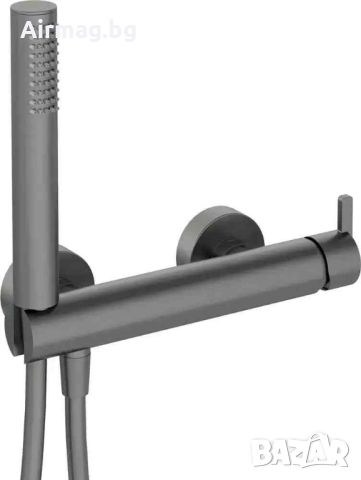 Комплект Титаниев смесител с душ слушалка тип Дъжд Silia Titanium, снимка 1 - Душове - 45332615