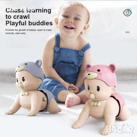 Пълзящо бебе играчка WJ48, снимка 3 - Кукли - 45694715