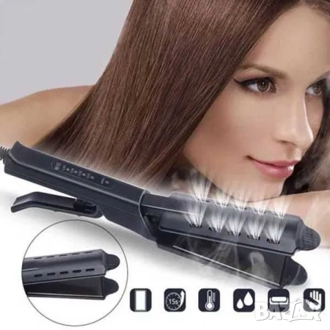 Керамична преса за изправяне на коса, преса за коса, снимка 2 - Преси за коса - 52211911