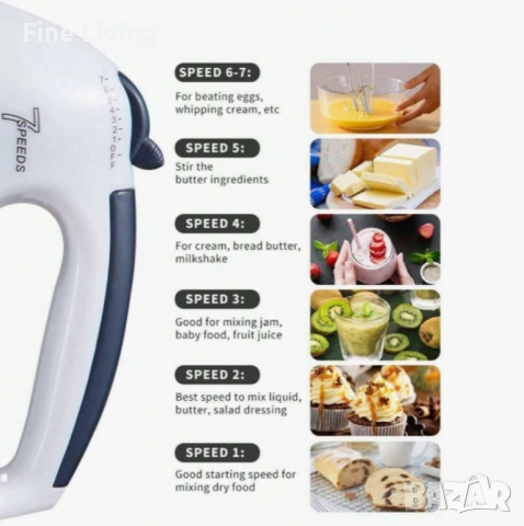 Планетарен миксер с метална купа SCARLETT SHM-133B, снимка 6 - Миксери - 52048093