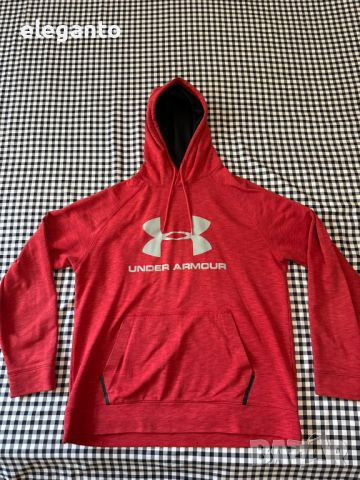 Under Armour LOGO Loose FIT мъжки памучен суичър размер Л , снимка 2 - Якета - 46600325