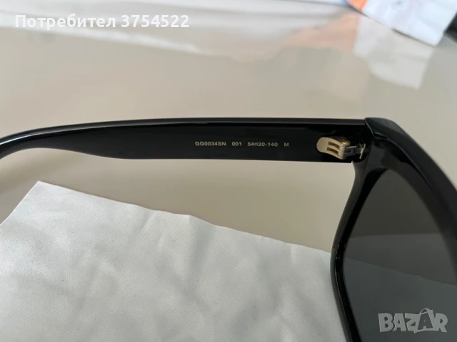 Слънчеви очила Gucci GG0034SN 001, снимка 6 - Слънчеви и диоптрични очила - 51307977