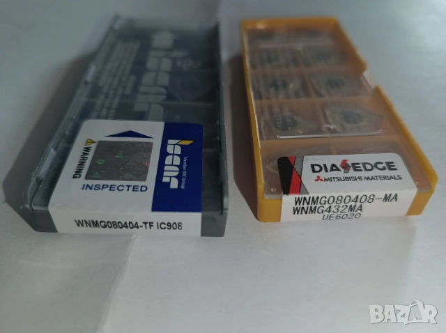 Комплект от 10 броя стругарски пластини WNMG080408-MA, WNMG080404-TF, снимка 3 - Стругове - 53910319