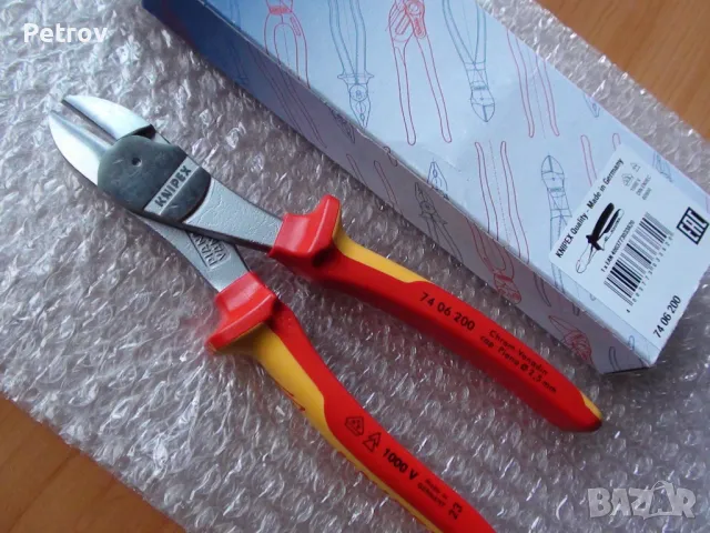 KNIPEX 74 06 200 VDE 1000 V - MADE IN GERMANY - ЧИСТО НОВИ ПРОФЕСИОНАЛНИ Резачки , Секачки / GERMANY, снимка 2 - Клещи - 44702907