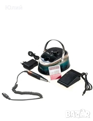 Машина за маникюр и педикюр BQ-730 на батерия, 50 W 35000 об (зелен хром), снимка 6 - Продукти за маникюр - 50665456