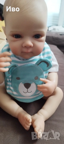 Реалистично бебе 45 см с изцяло винилови тяло