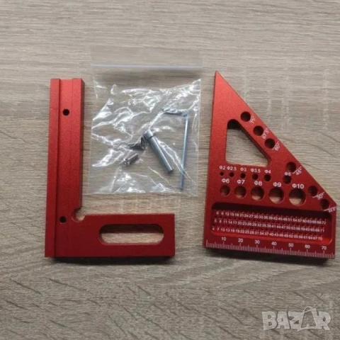 3D Алуминиев ъгъл, триъгълник за дървообработване, снимка 9 - Други инструменти - 53405204