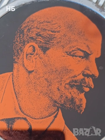 Интересен настолен плакет на Ленин, снимка 4 - Антикварни и старинни предмети - 53474524