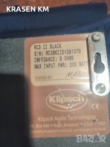 Klipsch RC3. , снимка 6 - Тонколони - 45641789